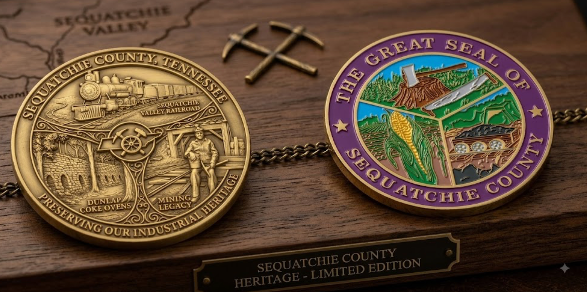 Seal of Sequatchie County, Tennessee - LIMITED EDITION COIN