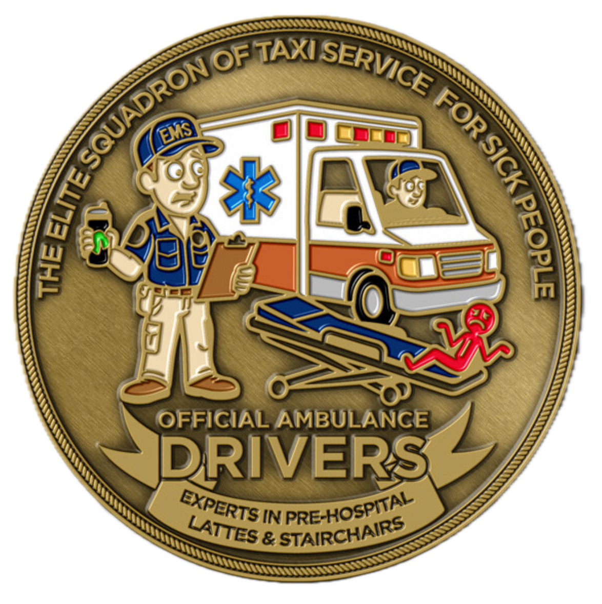 Official Ambulance Driver Challenge Coin